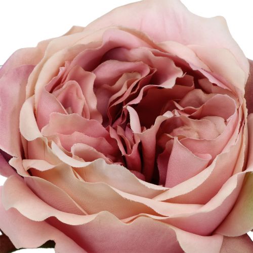 Floristik24 Krém na hlavu růže, růžový 17cm 4ks