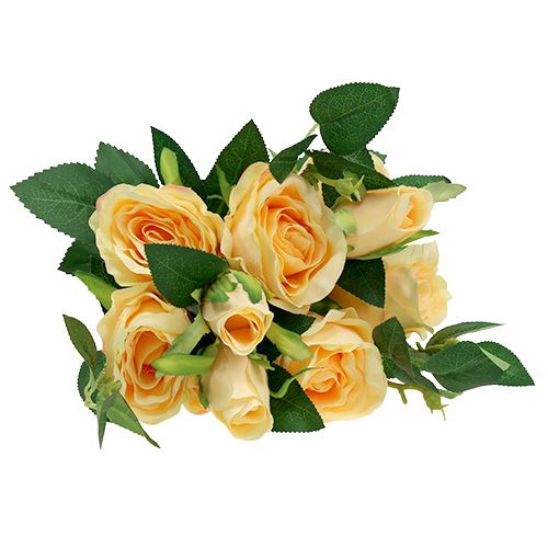 Floristik24 Růžová kytice krémová L46cm