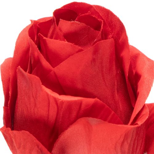 Umělá růžová větev z hedvábného květu, červená 72 cm, 3 ks | Floristik24.cz