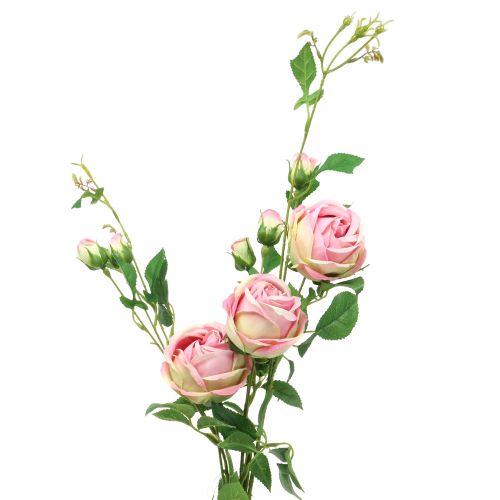 Floristik24 Větev růže růžová 100cm