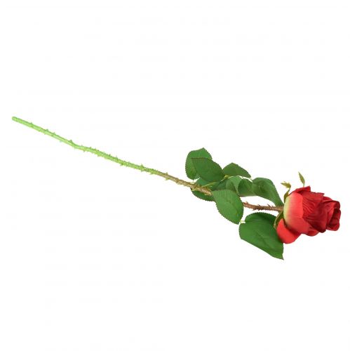 položky Větev růže hedvábný květ umělá růže červená 72 cm