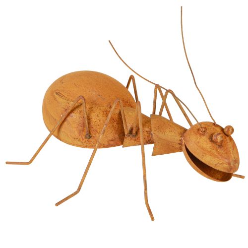 Floristik24 Rez Dekorace Ant Kovová Dekorace Rez Figura Zahrada 21,5cm