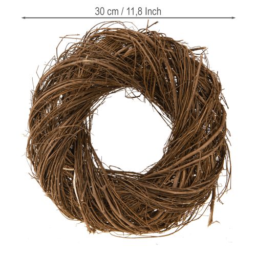 položky Rustikální věnec jilm přírodní dekorativní věnec z větví Ø30cm
