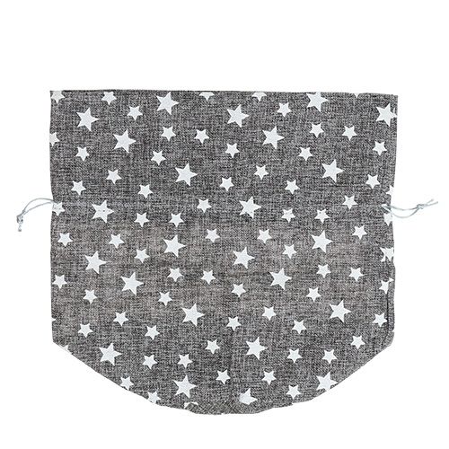 Floristik24 Taška hvězd Ø23cm H35cm Šedá