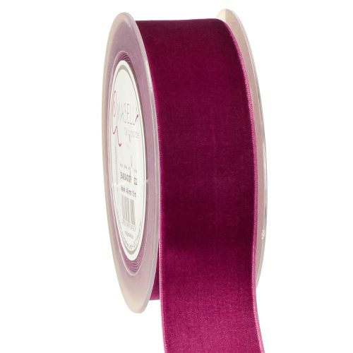 Sametová stuha dekorační stuha sametová dárková stuha Erika 40mm 8m