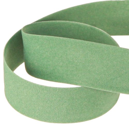 položky Sametová stuha zelená dárková stuha sametová zelená stuha 25mm 7m