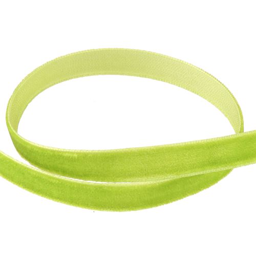 položky Sametová stuha světle zelená ozdobná stuha sametově zelená 10mm 20m