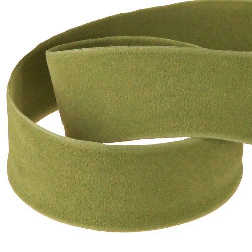položky Sametová stuha mechově zelená 25mm 7m