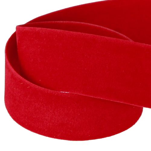 položky Sametová stuha červená stuha látková stuha 25mm 7m