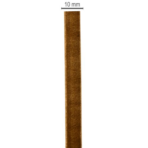 Dekorativní sametová stuha, úzká, šířka 10 mm, délka 20 m, na roli | Floristik24.cz