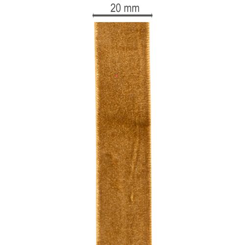 Dekorativní sametová stuha na roli, jemné dárkové balení, 20 mm x 10 m | Floristik24.cz