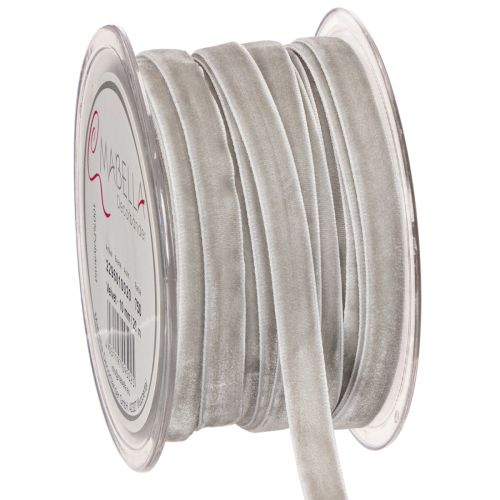 Sametová stuha, ozdobná stuha na roli pro kreativní dekorace, šířka 10 mm, délka 20 m
