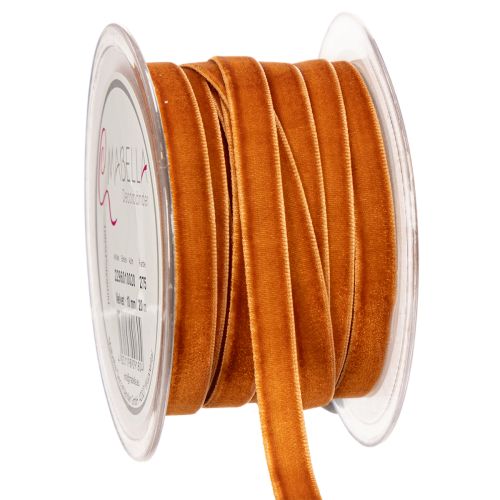 Dekorativní sametová stuha na zdobení, na roli, šířka 10 mm, délka 20 m