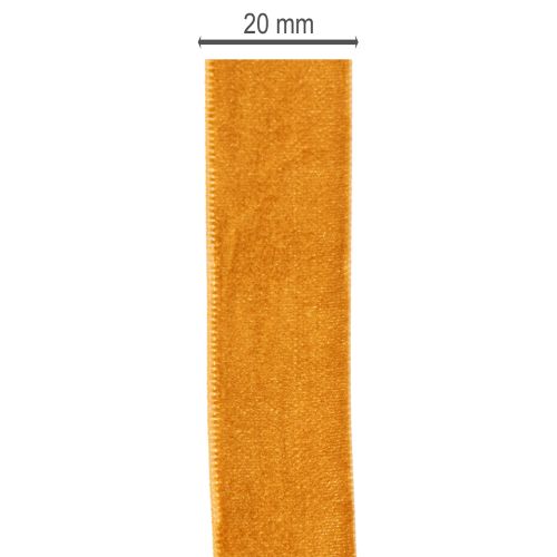 Sametová stuha, dekorativní stuha pro tvoření a balení, 20 mm, 10 m | Floristik24.cz
