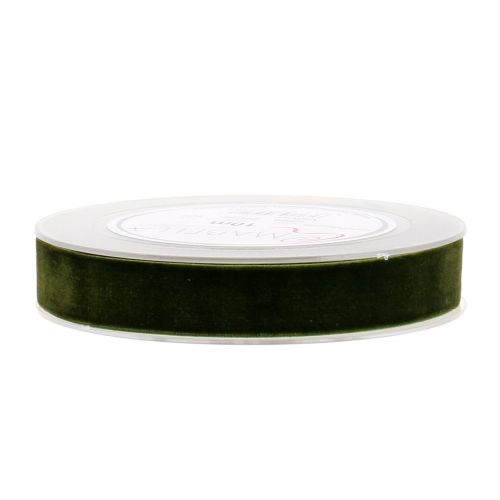 položky Sametová stuha tmavě zelená 20mm 10m
