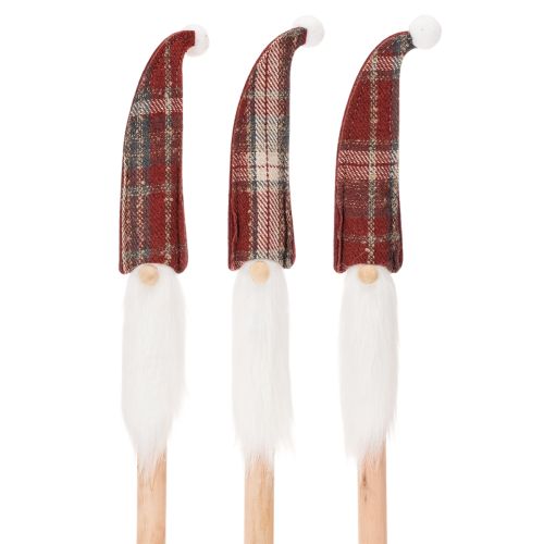 Vánoční ozdobné elfské kolíky, Santa Claus s plstěnou čepicí, 58 cm, 6 kusů nakoupit | Floristik24.cz