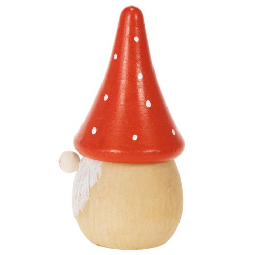 Mini figurka trpaslíka, muchomůrka, dekorace na stůl 10 cm, 6 ks | Floristik24.cz