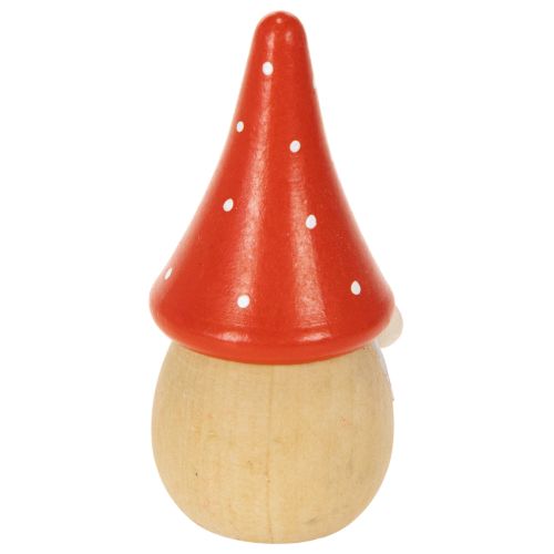 Mini figurka trpaslíka, muchomůrka, dekorace na stůl 10 cm, 6 ks | Floristik24.cz
