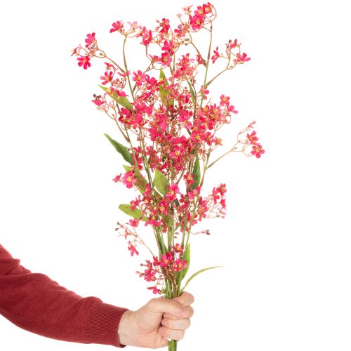 Umělá kvetoucí větvička orchideje Oncidium 112 cm 3 ks | Floristik24.cz