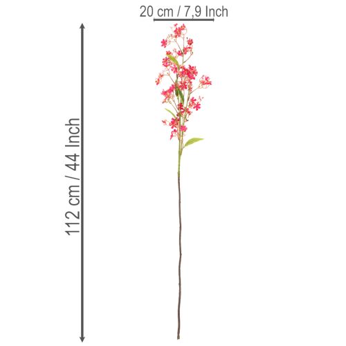 Umělá kvetoucí větvička orchideje Oncidium 112 cm 3 ks | Floristik24.cz