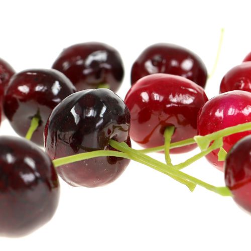 Floristik24 Umělé ovoce višně mix Ø1,5cm 108str