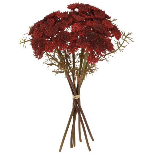 Umělé květiny řebříčku červeného, umělá řebříček V30cm, 6 ks