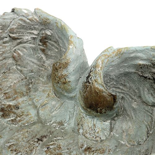 Floristik24 Miska ve tvaru srdce šedá 20cm x 18cm V7,5cm 1ks