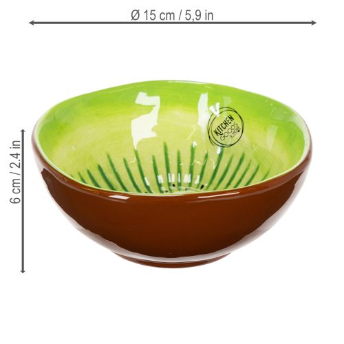 položky Keramická servírovací mísa, design kiwi. Ideální pro stylové jídelní stoly a bufety. 15 cm.