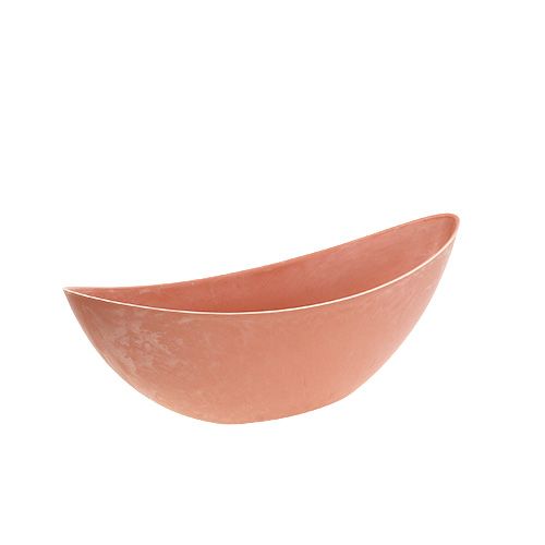 Floristik24 Mísa plastová světle oranžová 39cm x 13cm H13cm