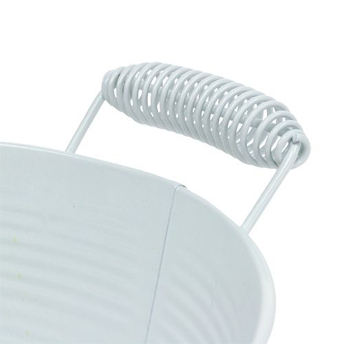 Floristik24 Mísa bílá kulatá Ø22cm V9,5cm