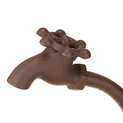 Floristik24 Květinová miska, ideální poutač do venkovních prostor, s designovým prvkem kohoutku, 36 cm