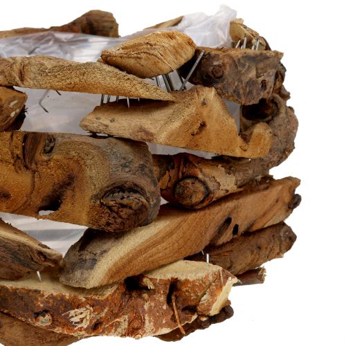 Floristik24 Mísa kousky dřeva přírodní Ø28cm V16cm