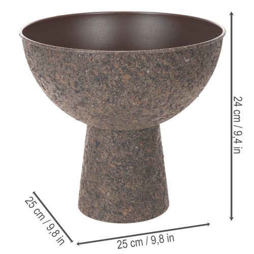 Kulatý květináč na stojanu, moderní květináč, 25 cm | Floristik24.cz
