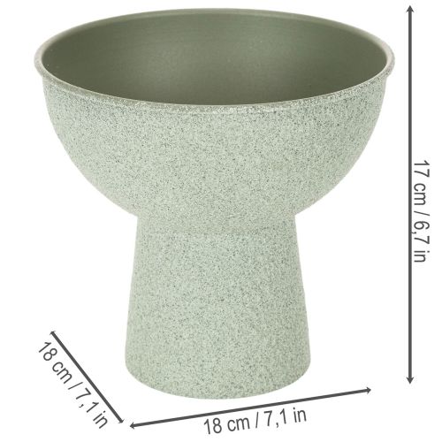 Moderní kulatý květináč na vysokém podstavci, 18 cm | Floristik24.cz