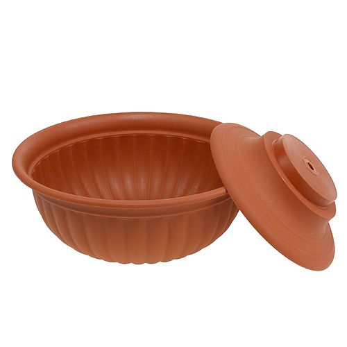 Floristik24 Miska s nožičkami terakota Ø35cm