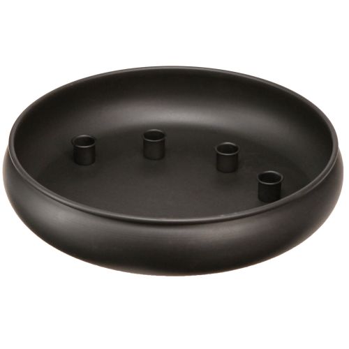 Floristik24 Mísa s magnetem na svíčku černá Ø33cm V7,5cm