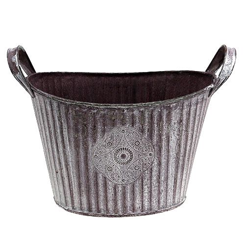 Floristik24 Mísa oválná 22cm x 16cm H15cm fialová