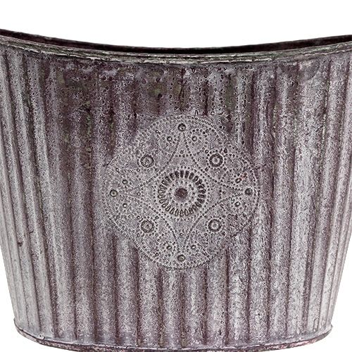 Floristik24 Mísa oválná 22cm x 16cm H15cm fialová