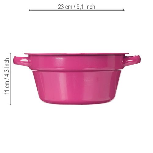 položky Kovový květináč, letní dekorace do obývacího pokoje, 23 cm, 3 kusy