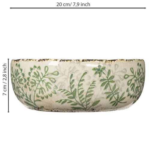 položky Miska v rustikálním stylu s unikátním vzorem, 20 cm