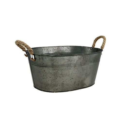 Floristik24 Mísa starožitná oválná 28 x 17cm H12cm 2ks