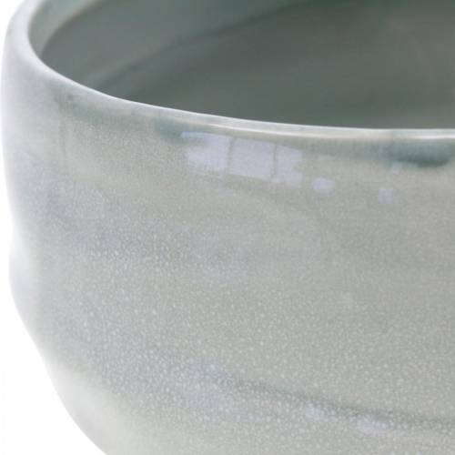 Floristik24 Keramická miska, vlnitý květináč, keramická dekorace oválný Ø18,5cm V7,5cm