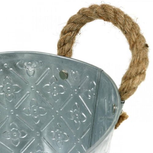 Floristik24 Květináč s uchy, kovová miska, podnos na květiny L31cm