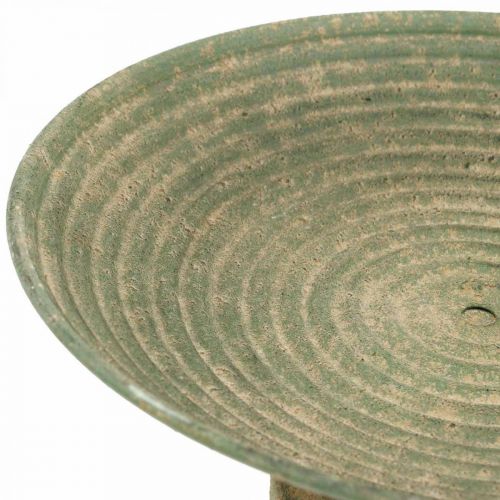 Floristik24 Mísa s nožkou, ozdobná mísa, kovová nádoba, starožitný vzhled, Ø26cm V12cm