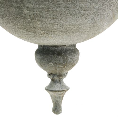 Floristik24 Květináč na zavěšení šedá Ø26cm H23cm