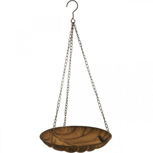 Dekorativní miska na zavěšení zahradní dekorace rez vzhled Ø31cm L62cm