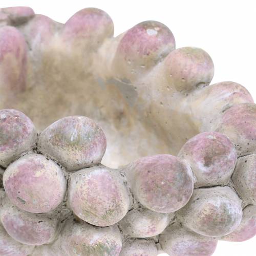 Floristik24 Dekorativní miska hrozny šedá fialová krémová 19×14cm V9,5cm