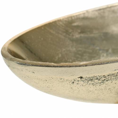 Floristik24 Mísa oválná s nohou Zlatá 20,5×8cm