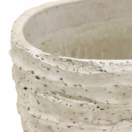 Floristik24 Květináč oválný bílý starožitný 27cm x 16cm H13cm