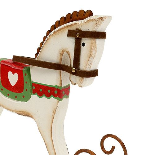 Floristik24 Houpací kůň ze dřeva L16cm H13cm
